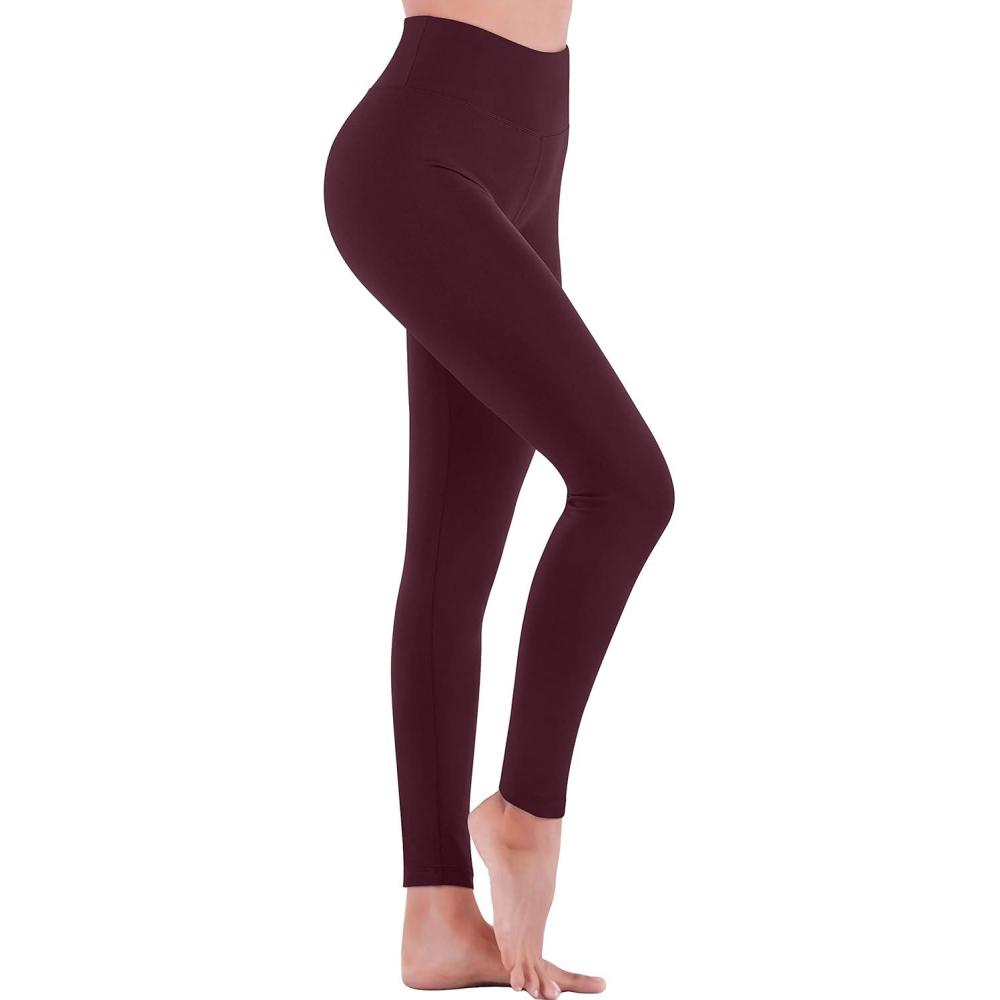 imageIUGA High Waisted Leggings for Women Running Workout Leggings with Inner Pocket Yoga Pants for WomenDark Violet