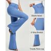 IUGA Bell Bottom Jeans for Women High Waisted Stretchy Pull On Flare Jeans Wide Leg Leggings Tummy Control Flare Pants(Baby Blue)