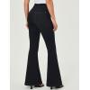 IUGA Bell Bottom Jeans for Women High Waisted Stretchy Pull On Flare Jeans Wide Leg Leggings Tummy Control Flare Pants(Black)