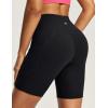 IUGA Biker Shorts Women 6″ Tummy Control Workout Shorts Women with Pockets High Waisted Yoga Running Gym Spandex Compression(Black)