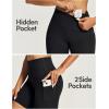 IUGA Biker Shorts Women 6″ Tummy Control Workout Shorts Women with Pockets High Waisted Yoga Running Gym Spandex Compression(Black)