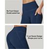 IUGA Biker Shorts Women Tummy Control 8″ Workout Gym High Waisted Running Yoga Compression Spandex Shorts Women with Pockets(Navy Blue)