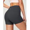 IUGA Biker Shorts Women with Pockets No Front Seam 4″ Yoga Spandex Shorts Women Workout Running High Waisted Tummy Control(Ink Grey)