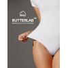 IUGA Bodysuits for Women Tummy Control Short Sleeve Square Neck Bodysuit Women’s Slimming Basic Body Suit Tops(White)