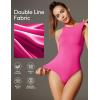 IUGA Bodysuits for Women Tummy Control Sleeveless Bodysuit Racerback Halter Body suits Tank Top(Crush)