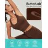IUGA Buttery Adjustable Workout Tank Tops Woman with Built in Bra Y Back Longline Sports Bra Athletic V-Neck Crop Tops(Brown)
