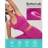 IUGA Buttery Adjustable Workout Tank Tops Woman with Built in Bra Y Back Longline Sports Bra Athletic V-Neck Crop Tops(Hot Pink)