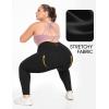 IUGA Buttery Soft Plus Size Leggings for Women No Front Seam Leggings with Pockets for Women Tummy Control Yoga Pants 3X 4X(Black)