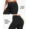 IUGA Buttery Soft Plus Size Leggings for Women No Front Seam Leggings with Pockets for Women Tummy Control Yoga Pants 3X 4X(Black)