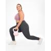 IUGA Buttery Soft Plus Size Leggings for Women No Front Seam Leggings with Pockets for Women Tummy Control Yoga Pants 3X 4X(Dark Grey)