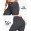 IUGA Buttery Soft Plus Size Leggings for Women No Front Seam Leggings with Pockets for Women Tummy Control Yoga Pants 3X 4X(Dark Grey)