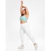 IUGA Buttery Soft Plus Size Leggings for Women No Front Seam Leggings with Pockets for Women Tummy Control Yoga Pants 3X 4X(Snow)