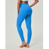 IUGA Compression Leggings for Women Tummy Control No Front Seam Leggings with Pockets High Waisted Workout Yoga Pants(Azure)