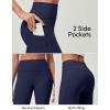 IUGA Compression Leggings for Women Tummy Control No Front Seam Leggings with Pockets High Waisted Workout Yoga Pants(Navy Blue)
