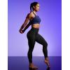 IUGA Compression Leggings with Pockets for Women Tummy Control Leggings No Front Seam Workout High Waist Yoga Pants(Black)