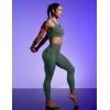 IUGA Compression Leggings with Pockets for Women Tummy Control Leggings No Front Seam Workout High Waist Yoga Pants(Forest Green)