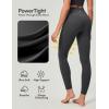 IUGA Compression Leggings with Pockets for Women Tummy Control Leggings No Front Seam Workout High Waist Yoga Pants(Ink Gray)