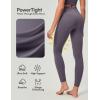 IUGA Compression Leggings with Pockets for Women Tummy Control Leggings No Front Seam Workout High Waist Yoga Pants(Iron Gray)