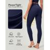 IUGA Compression Leggings with Pockets for Women Tummy Control Leggings No Front Seam Workout High Waist Yoga Pants(Navy Blue)