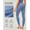 IUGA Compression Leggings with Pockets for Women Tummy Control Leggings No Front Seam Workout High Waist Yoga Pants(Oasis Blue)