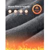 IUGA Fleece Cargo Sweatpants for Women Wide Leg Cargo Pants High Waisted Sweats Pants with Pockets Baggy Joggers Pants(Dark Heather Grey)