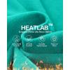 IUGA Fleece Lined Leggings Women Thermal Leggings for Women Winter Warm Tights High Waisted Hiking Yoga Pants with Pockets(Aqua Green)