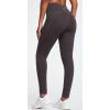IUGA Fleece Lined Leggings Women Thermal Leggings for Women Winter Warm Tights High Waisted Hiking Yoga Pants with Pockets(Coffee)
