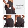 IUGA Fleece Lined Leggings Women Thermal Leggings for Women Winter Warm Tights High Waisted Hiking Yoga Pants with Pockets(Coffee)