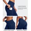 IUGA Fleece Lined Leggings Women Thermal Leggings for Women Winter Warm Tights High Waisted Hiking Yoga Pants with Pockets(Dark Blue)