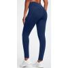 IUGA Fleece Lined Leggings Women Thermal Leggings for Women Winter Warm Tights High Waisted Hiking Yoga Pants with Pockets(Dark Blue)