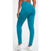 IUGA Fleece Lined Leggings Women Thermal Leggings for Women Winter Warm Tights High Waisted Hiking Yoga Pants with Pockets(Dark Cyan)