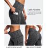 IUGA Fleece Lined Leggings Women Thermal Leggings for Women Winter Warm Tights High Waisted Hiking Yoga Pants with Pockets(Space Dye Black-2020)