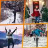 IUGA Fleece Lined Leggings Women Thermal Leggings for Women Winter Warm Tights High Waisted Hiking Yoga Pants with Pockets(Space Dye Black-2020)