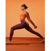 IUGA Fleece Lined Leggings Women Thermal Leggings for Women Winter Warm Tights High Waisted Hiking Yoga Pants with Pockets(Wine)