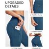 IUGA Fleece Lined Leggings Women Water Resistant Thermal Leggings Winter Warm Tights High Waist Hiking Pants with Pockets(Stormy Azure)
