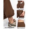 IUGA Fleece Lined Pants Women Water Resistant Hiking Pants Winter Flare Leggings with Pockets Bootcut Thermal(Chestnut Brown)