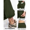 IUGA Fleece Lined Pants Women Water Resistant Hiking Pants Winter Flare Leggings with Pockets Bootcut Thermal(Dark Green)