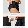 IUGA Flowy Athletic Shorts for Women Tennis Skirt Skorts for Women with Pockets High Waisted Workout Quick Dry Running Shorts(Black)