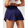 IUGA Flowy Athletic Shorts for Women Tennis Skirt Skorts for Women with Pockets High Waisted Workout Quick Dry Running Shorts(Blue)