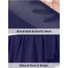 IUGA Flowy Athletic Shorts for Women Tennis Skirt Skorts for Women with Pockets High Waisted Workout Quick Dry Running Shorts(Blue)
