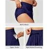 IUGA Flowy Athletic Shorts for Women Tennis Skirt Skorts for Women with Pockets High Waisted Workout Quick Dry Running Shorts(Blue)