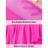 IUGA Flowy Athletic Shorts for Women Tennis Skirt Skorts for Women with Pockets High Waisted Workout Quick Dry Running Shorts(Pink)