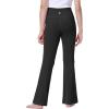 IUGA Girls Flare Leggings High Waist Cute Preppy Clothes for Girls Uniform Pants with Pockets Bell Bottom Pants(Black)