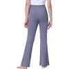 IUGA Girls Flare Leggings High Waist Cute Preppy Clothes for Girls Uniform Pants with Pockets Bell Bottom Pants(Grey Blue)