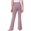 IUGA Girls Flare Leggings High Waist Cute Preppy Clothes for Girls Uniform Pants with Pockets Bell Bottom Pants(Thistle)