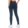 IUGA Girls Leggings with Pockets Dance Athletic Leggings for Girls Elastic Compression Kids Workout Leggings Running Yoga(Navy)