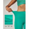 IUGA High Waist Yoga Pants with Pockets, Leggings for Women Tummy Control, Workout Leggings for Women 4 Way Stretch(Aqua Green)