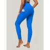 IUGA High Waist Yoga Pants with Pockets, Leggings for Women Tummy Control, Workout Leggings for Women 4 Way Stretch(Azure)