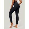 IUGA High Waist Yoga Pants with Pockets, Leggings for Women Tummy Control, Workout Leggings for Women 4 Way Stretch(Black)