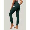 IUGA High Waist Yoga Pants with Pockets, Leggings for Women Tummy Control, Workout Leggings for Women 4 Way Stretch(Dark Green)